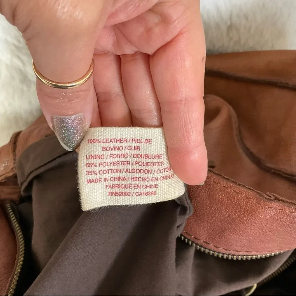 Lucky Brand Brown Canteena Fringe Leather Hobo Shoulder Bag